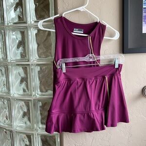 Tennis skirt and top